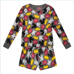 women’s mickey thermal pajamas